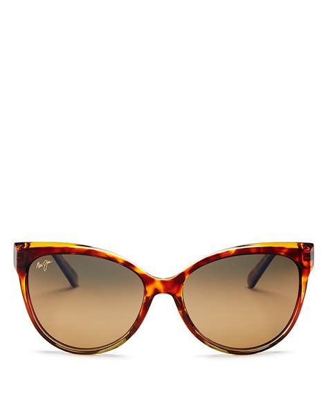 Maui Jim Women's 'Olu'Olu Polarized Cat Eye Sunglasses.